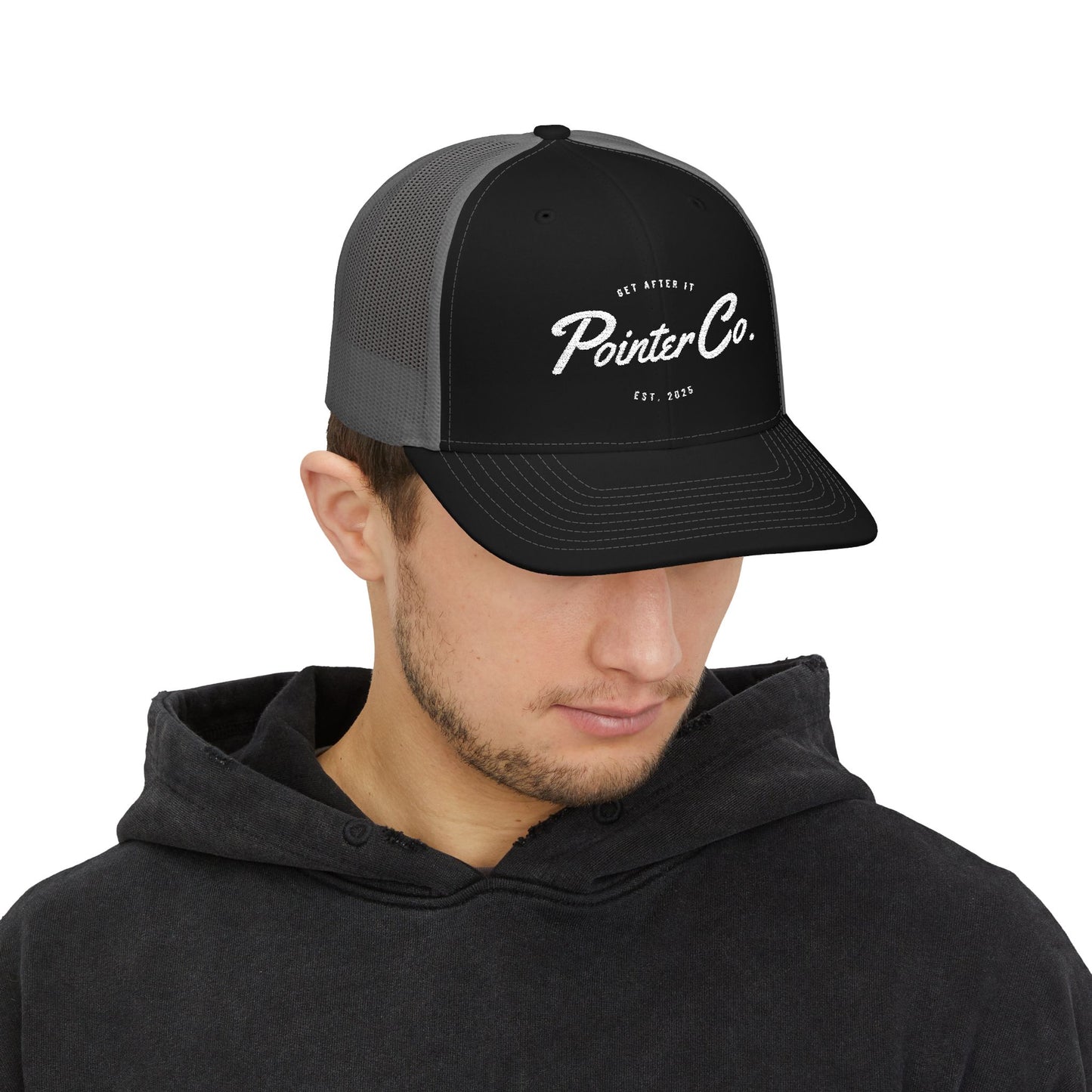 Pointer Co. Embroidery Trucker Hat