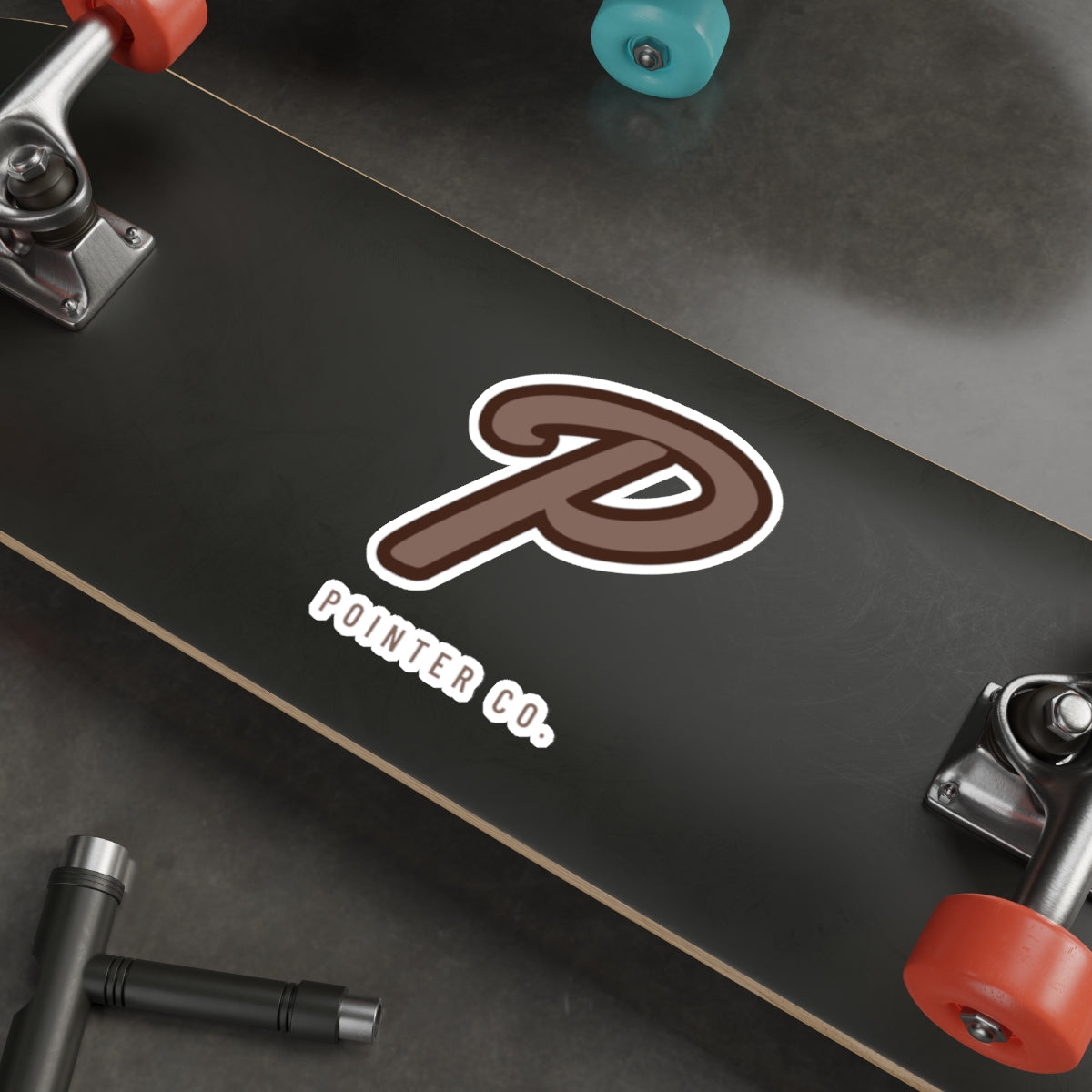“P” Sticker - Brown
