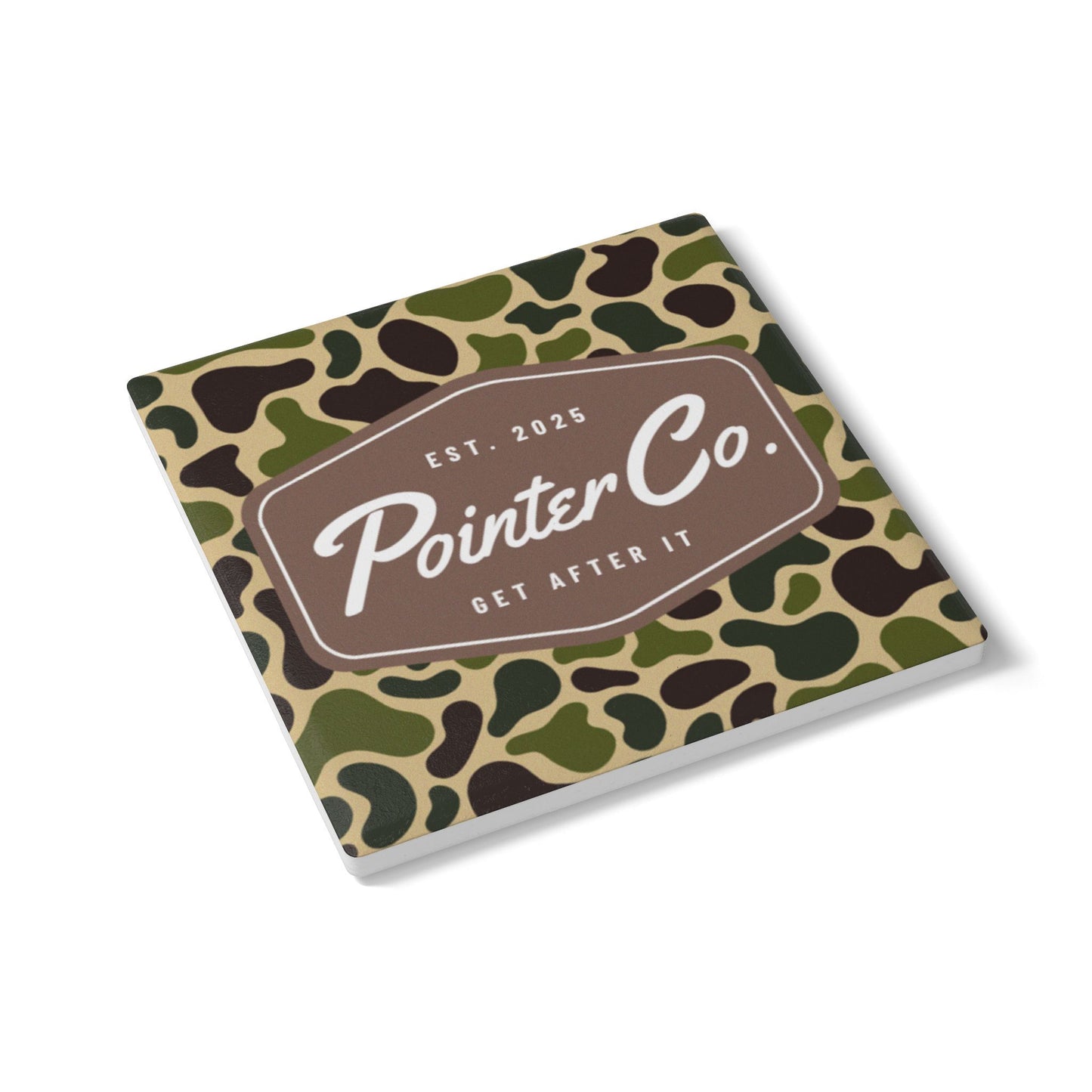 Ceramic Coaster - Camo Patch Logo