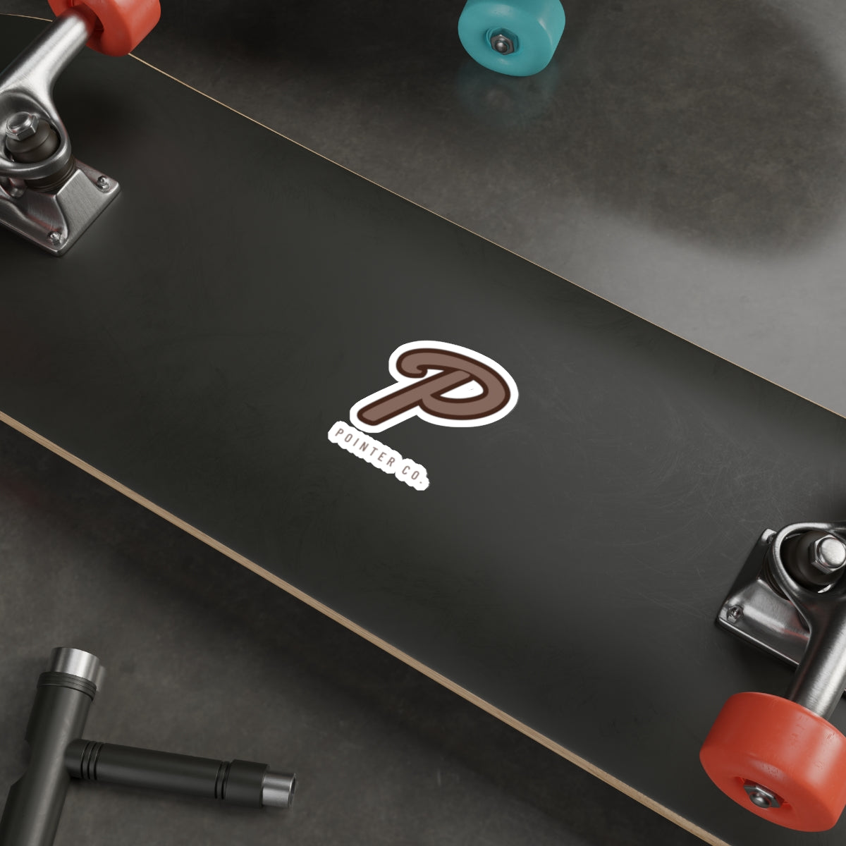 “P” Sticker - Brown