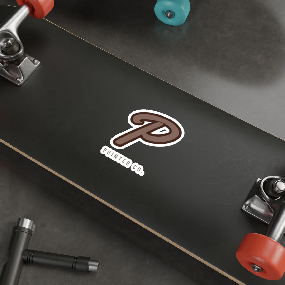 “P” Sticker - Brown