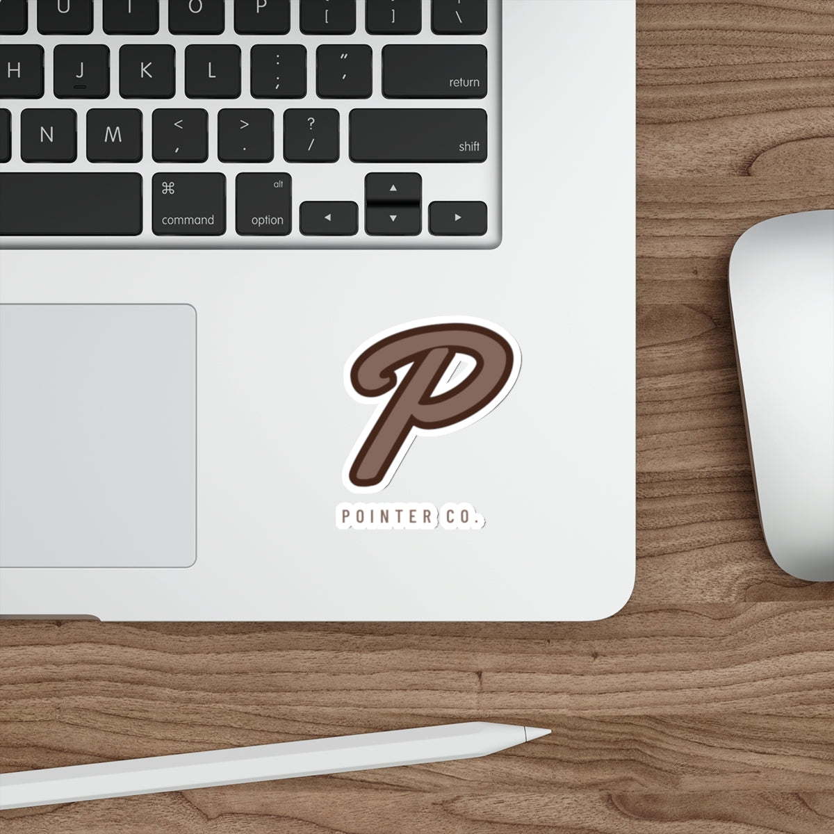 “P” Sticker - Brown