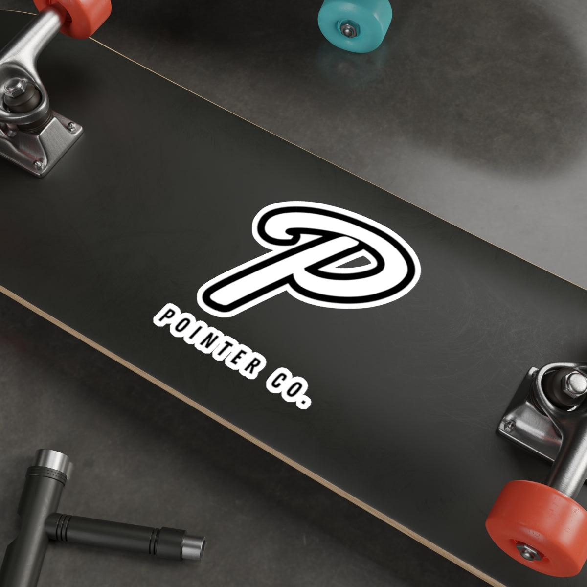 “P” Sticker - White