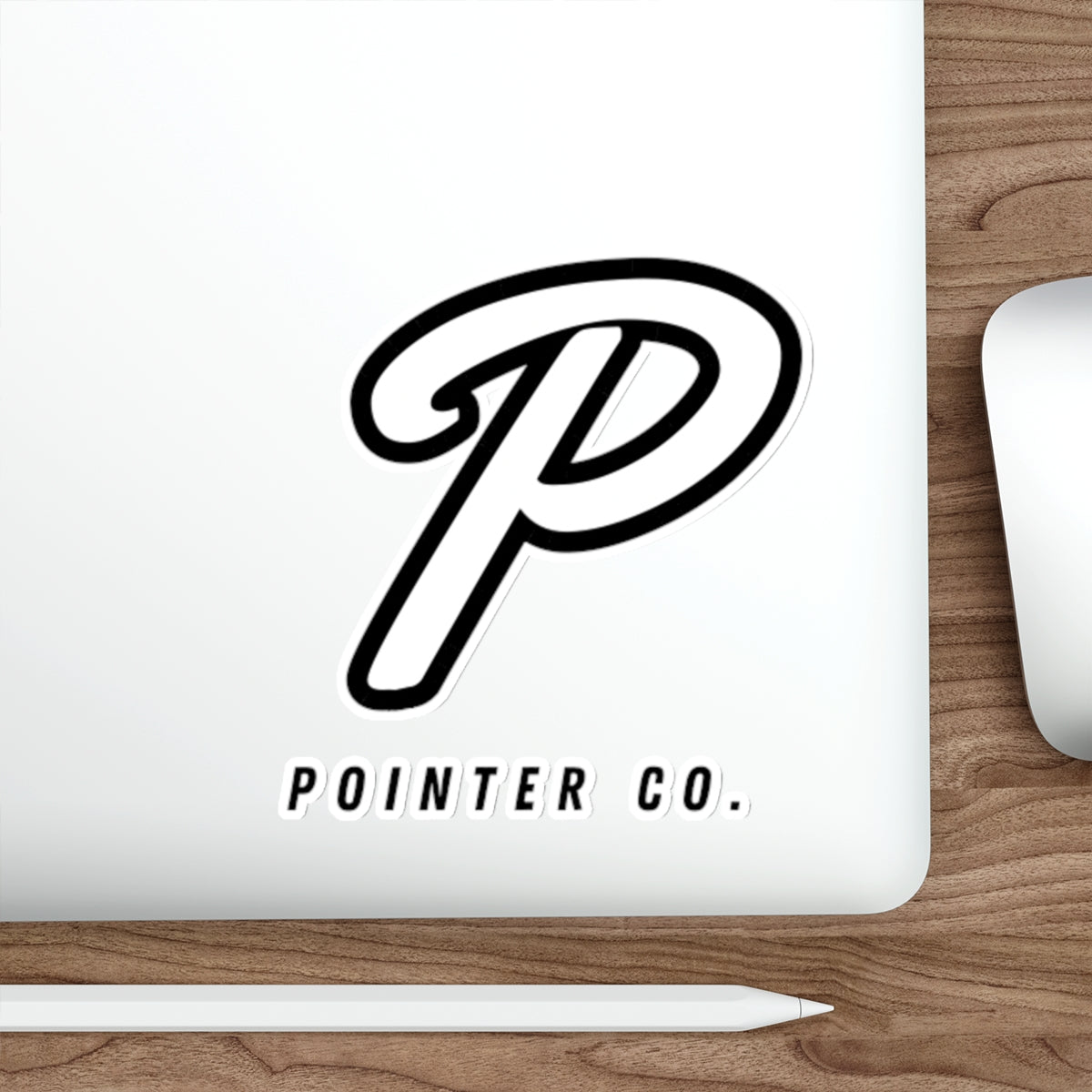 “P” Sticker - White