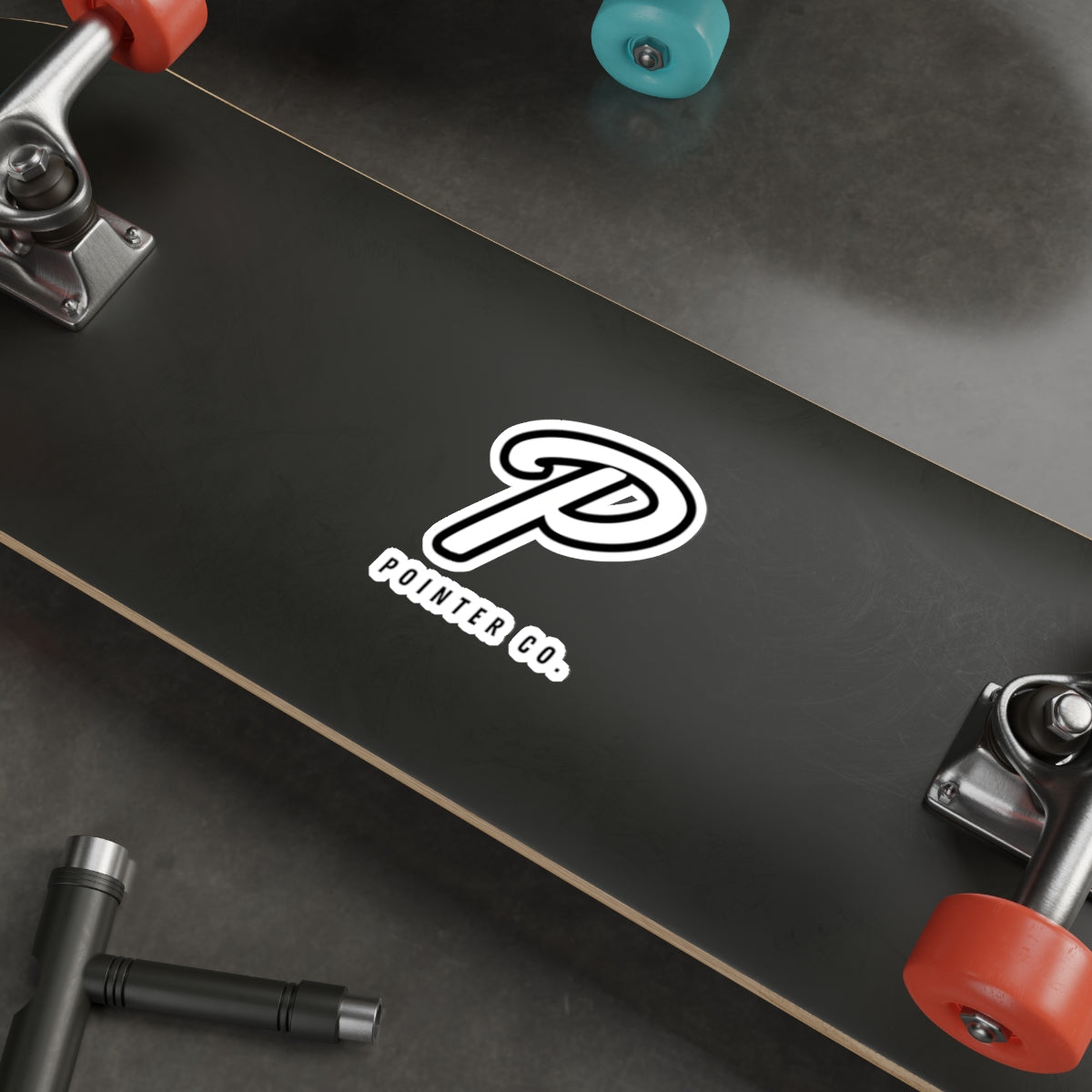 “P” Sticker - White