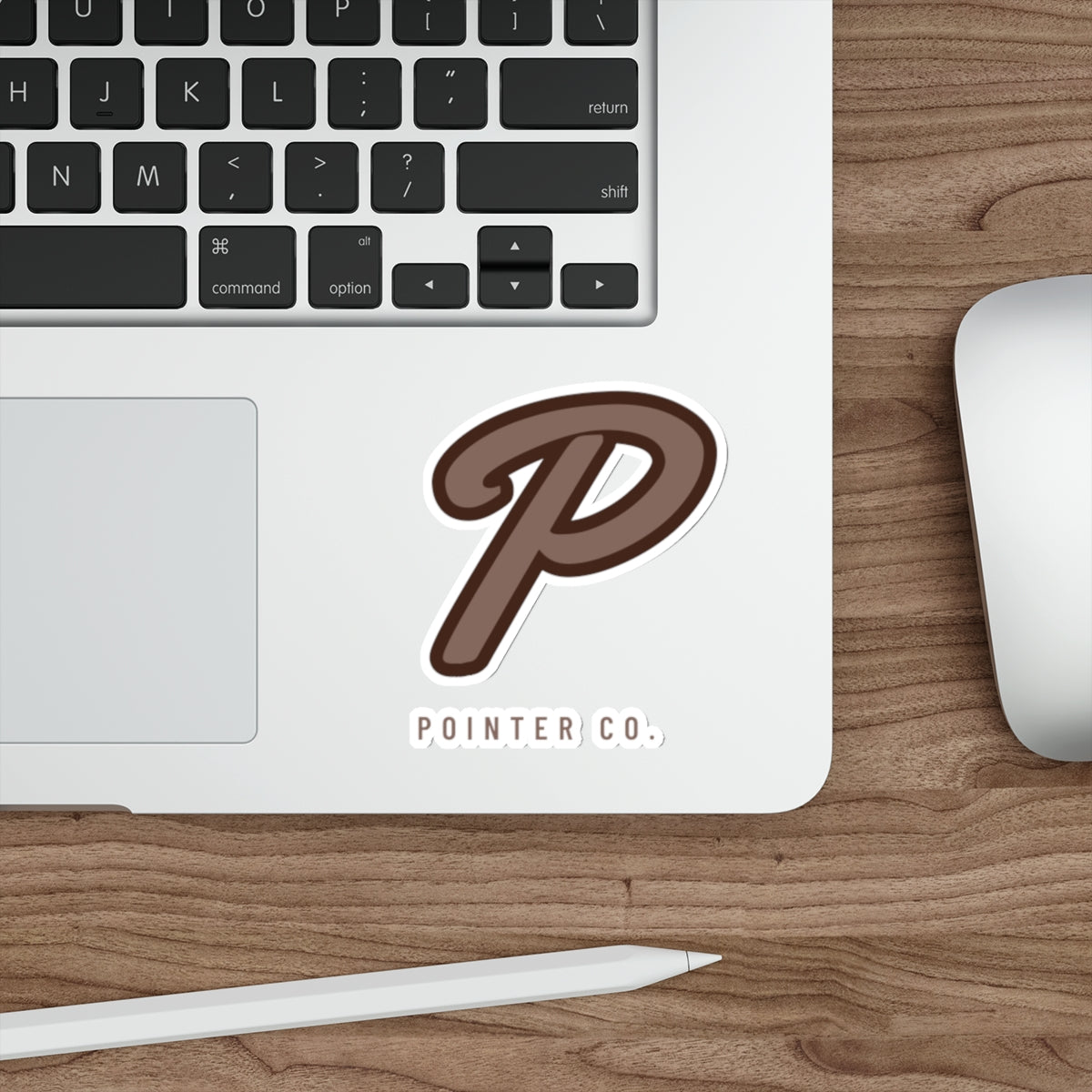 “P” Sticker - Brown
