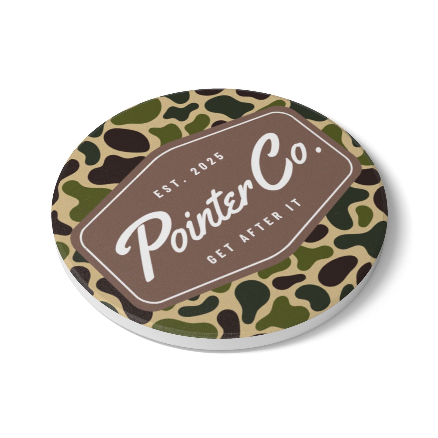 Ceramic Coaster - Camo Patch Logo