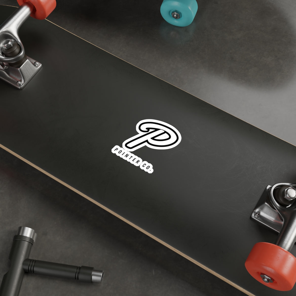 “P” Sticker - White