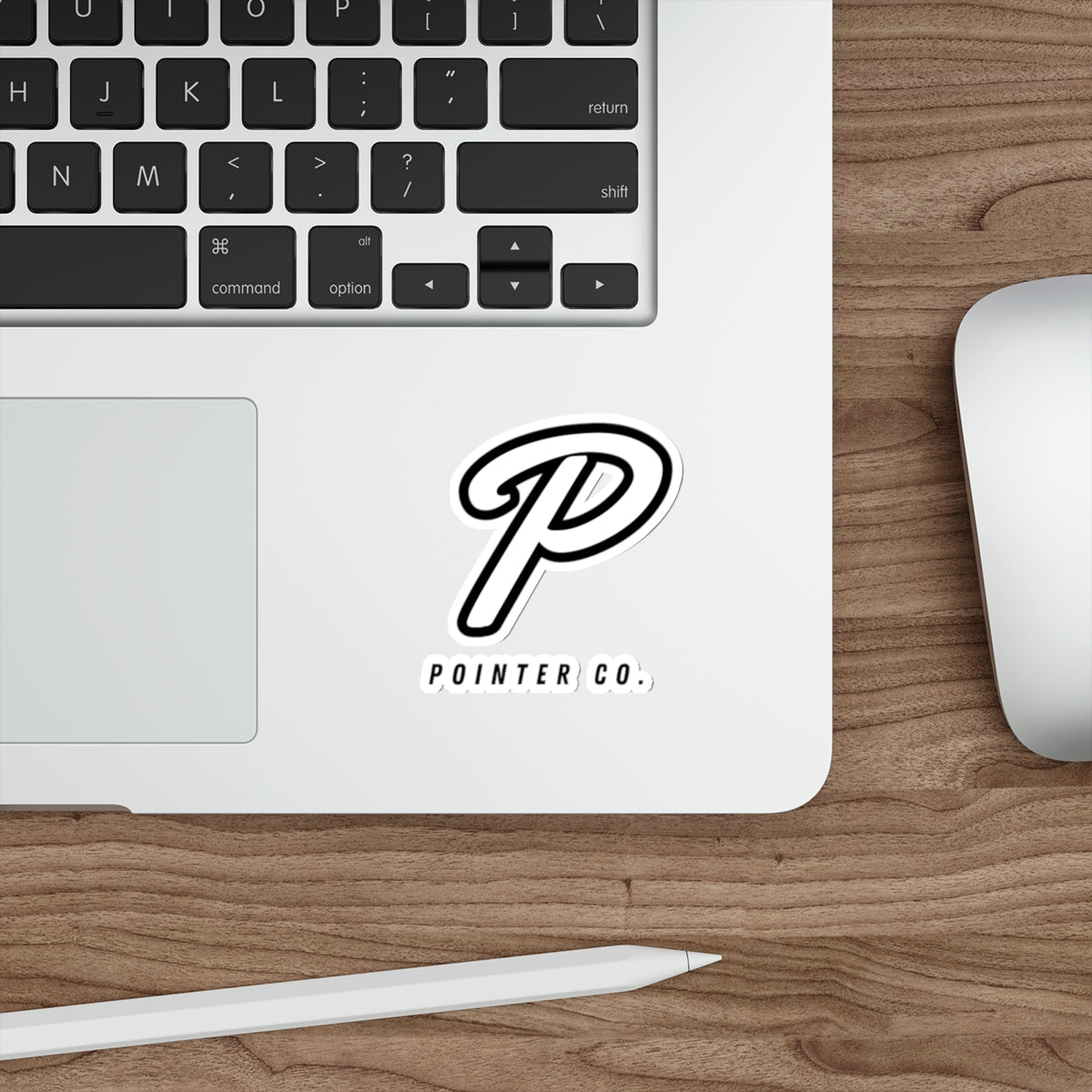 “P” Sticker - White