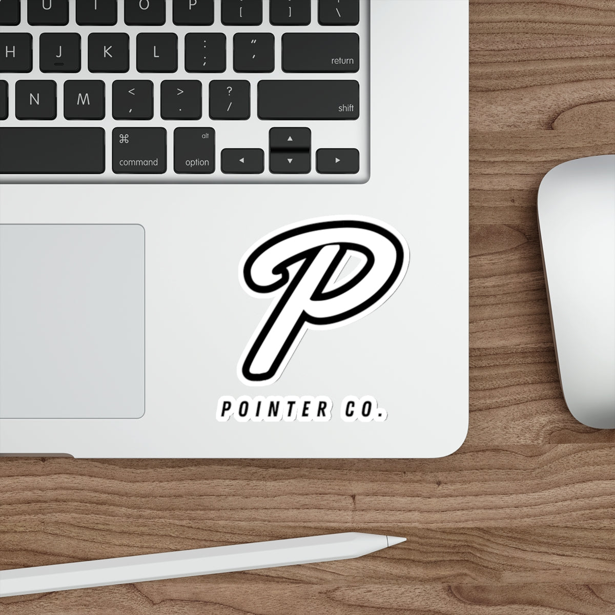 “P” Sticker - White