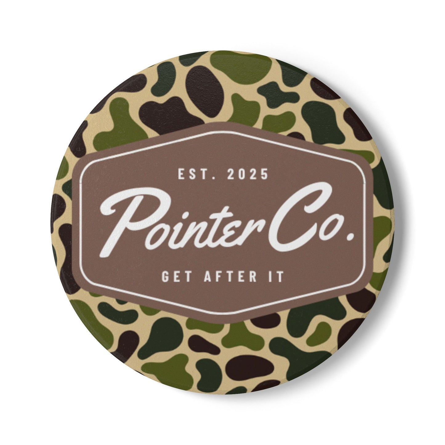 Ceramic Coaster - Camo Patch Logo
