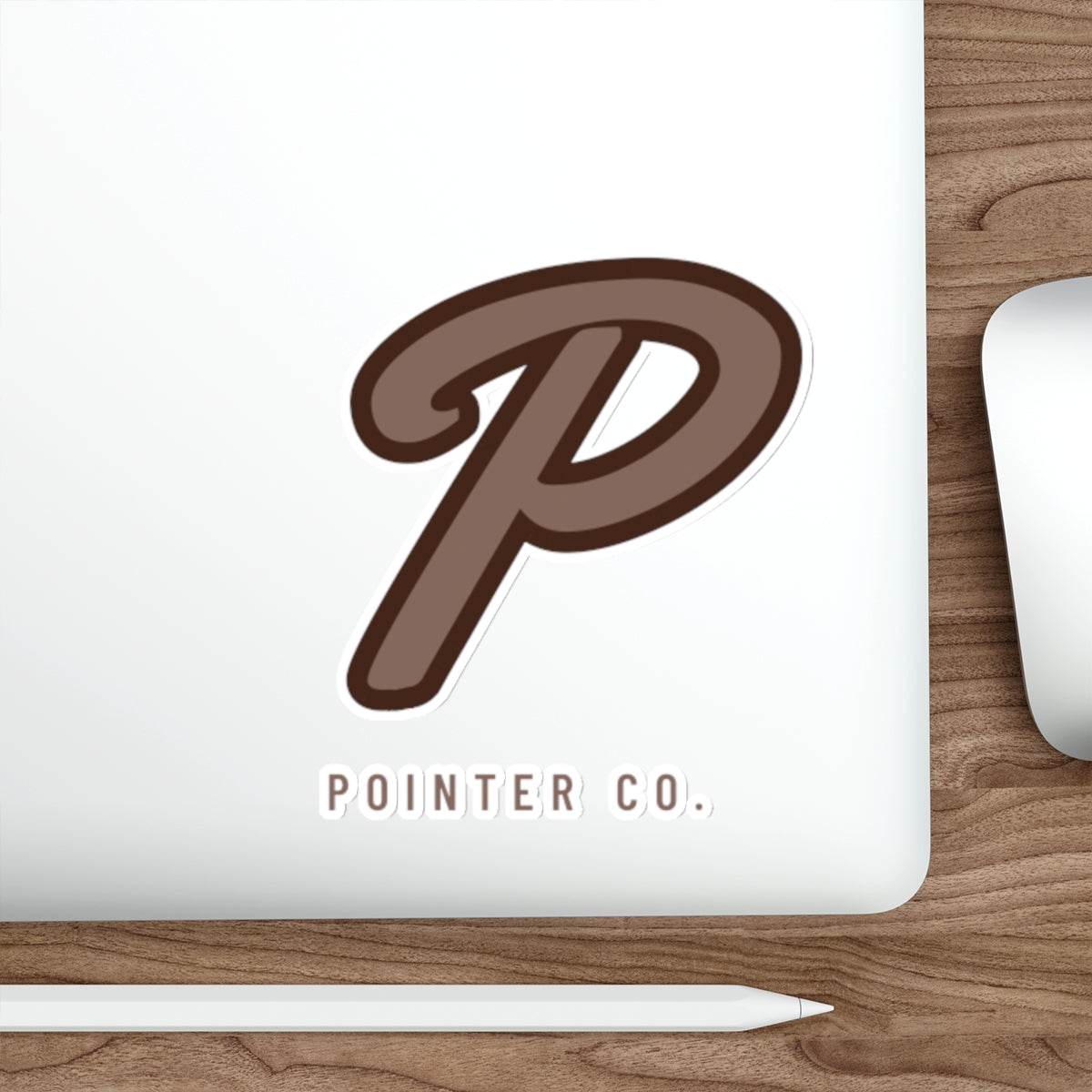 “P” Sticker - Brown
