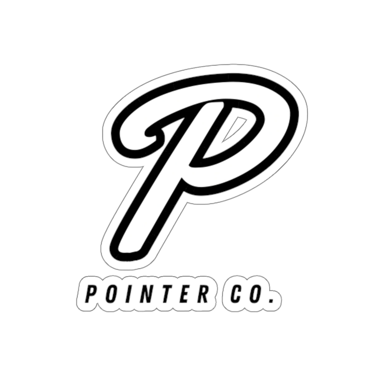 “P” Sticker - White